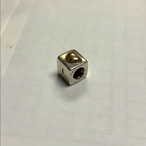 Pandora I Love You engraved heart box charm.